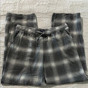 GAP Body Gray Plaid Pajama Pants Sz: S